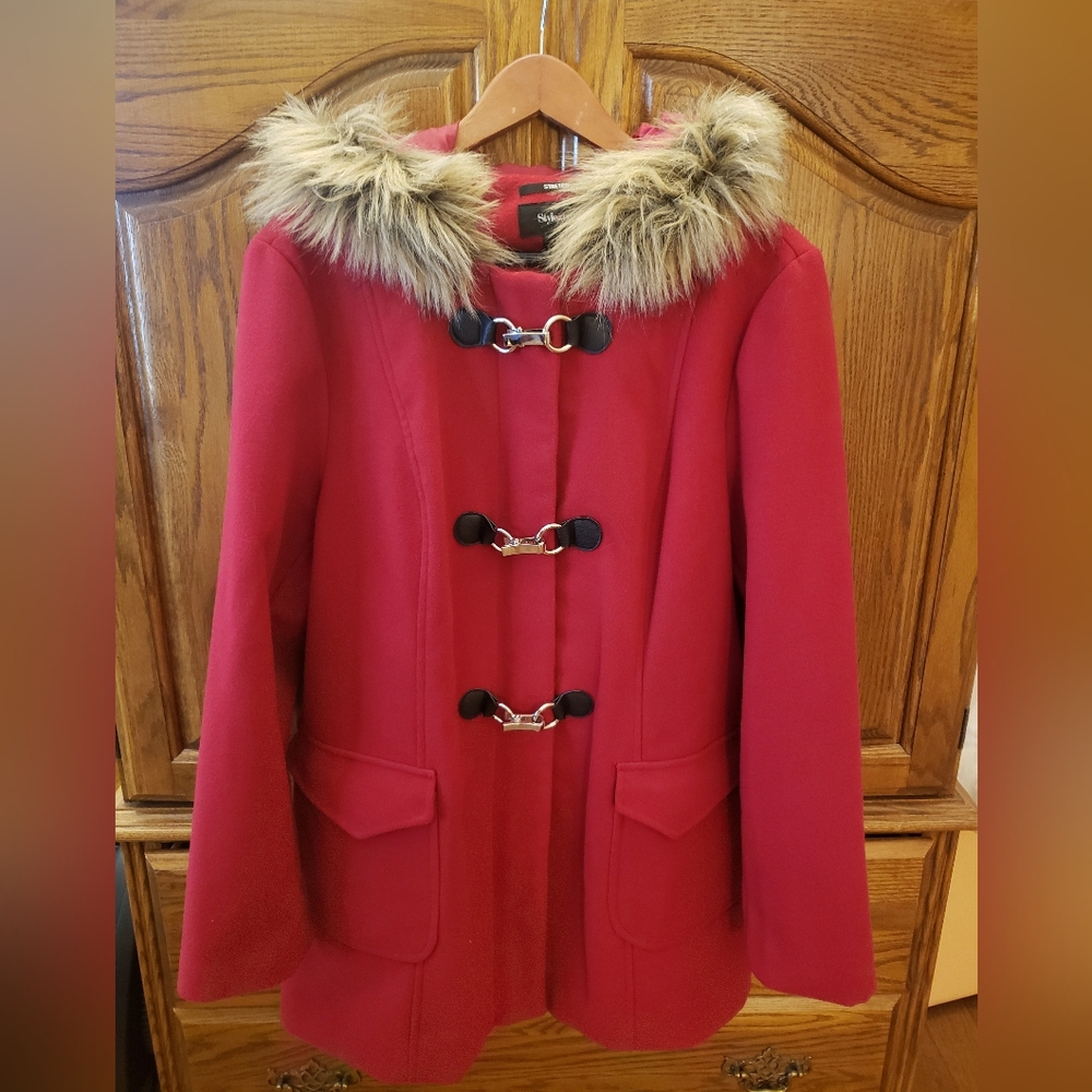 Style And Co. Hooded Coat!